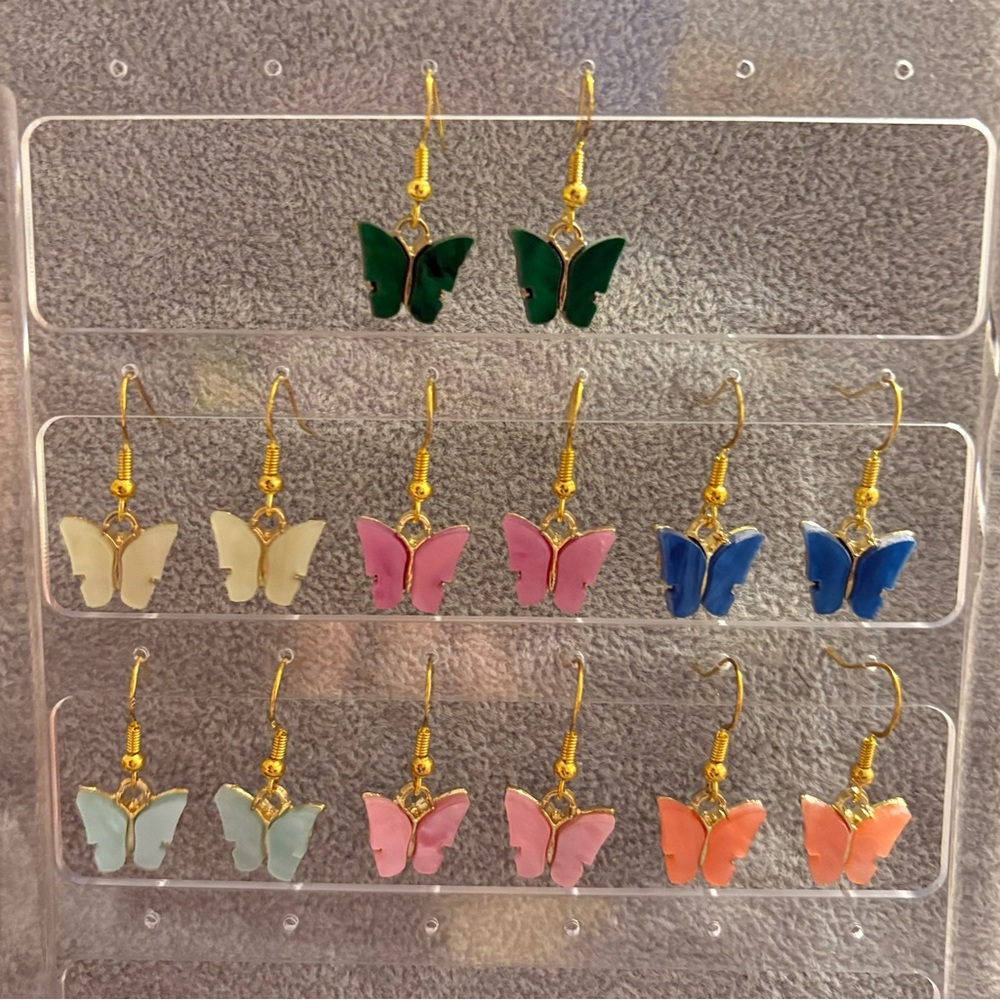 Spring Butterfly Earrings 🦋